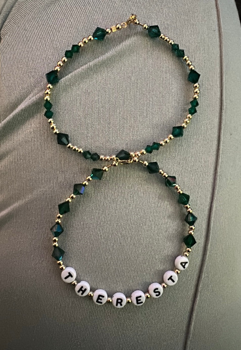 Bracelet & Anklet Birthstone Set